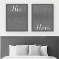 Personalized His And Hers Wall Decor