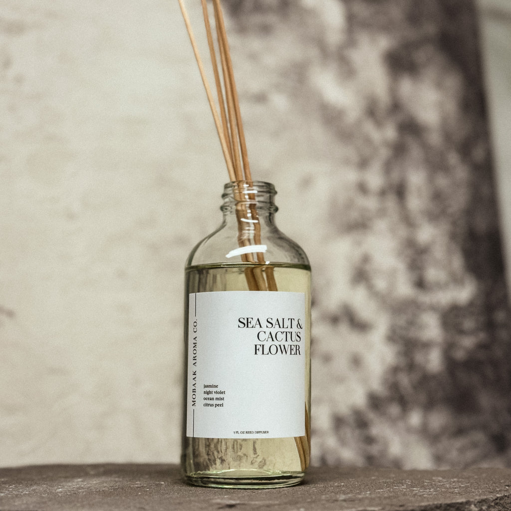 Sea Salt + Cactus Flower Reed Diffuser