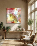 Colorful Leaves Glass Wall Art