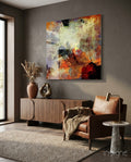 Abstract Glass Wall Art