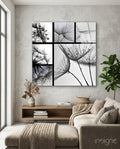Flower Glass Wall Art