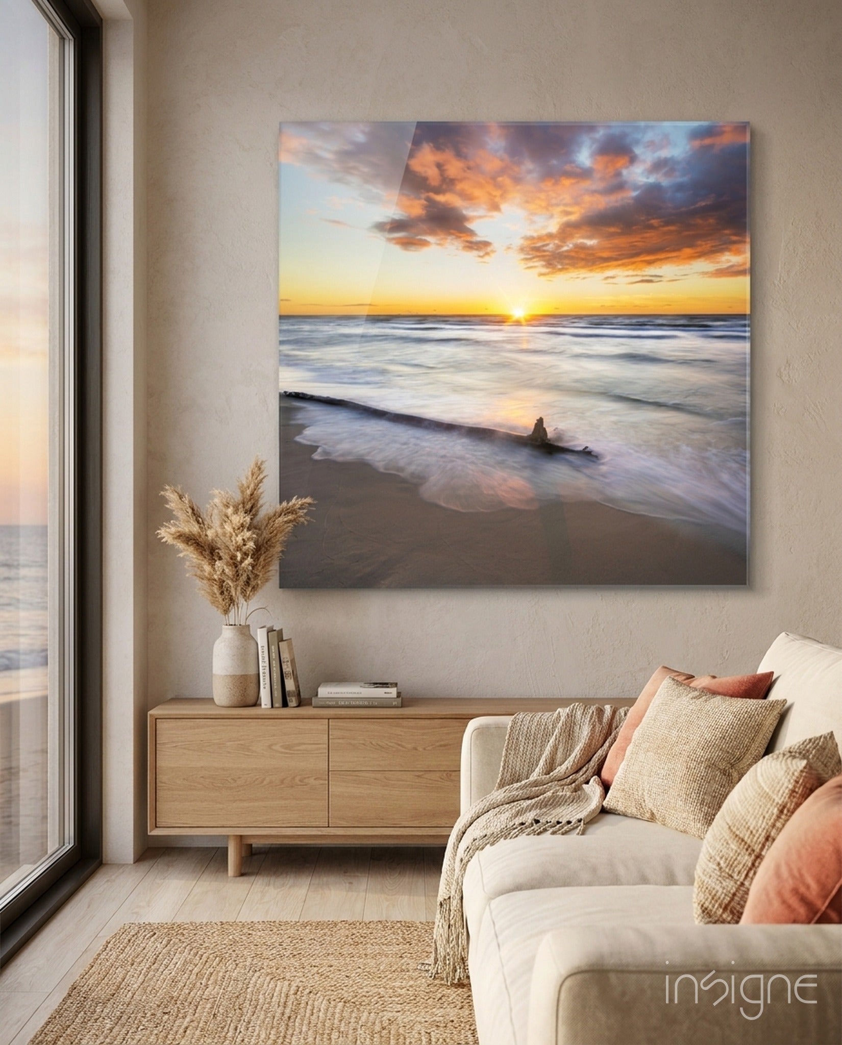 Sunset Glass Wall Art
