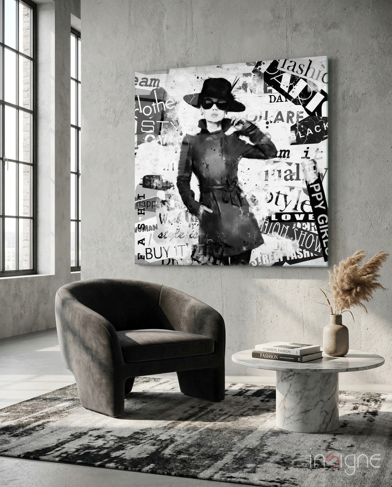 Fashion Glass Wall Art