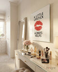 Lipstick Glass Wall Art