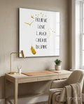 To Believe Glass Wall Art
