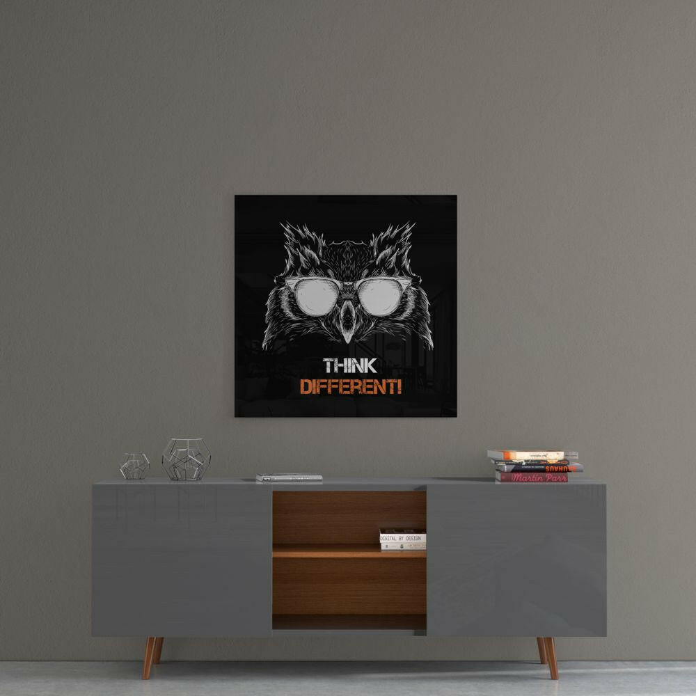 Owl Glass Wall Art