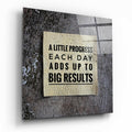 “Big Results” Glass Wall Art