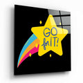 “Go for It” Glass Wall Art