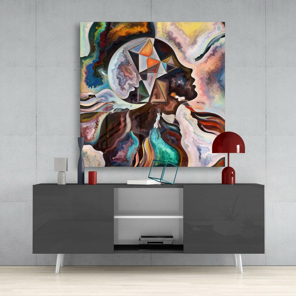 Meditation Glass Wall Art
