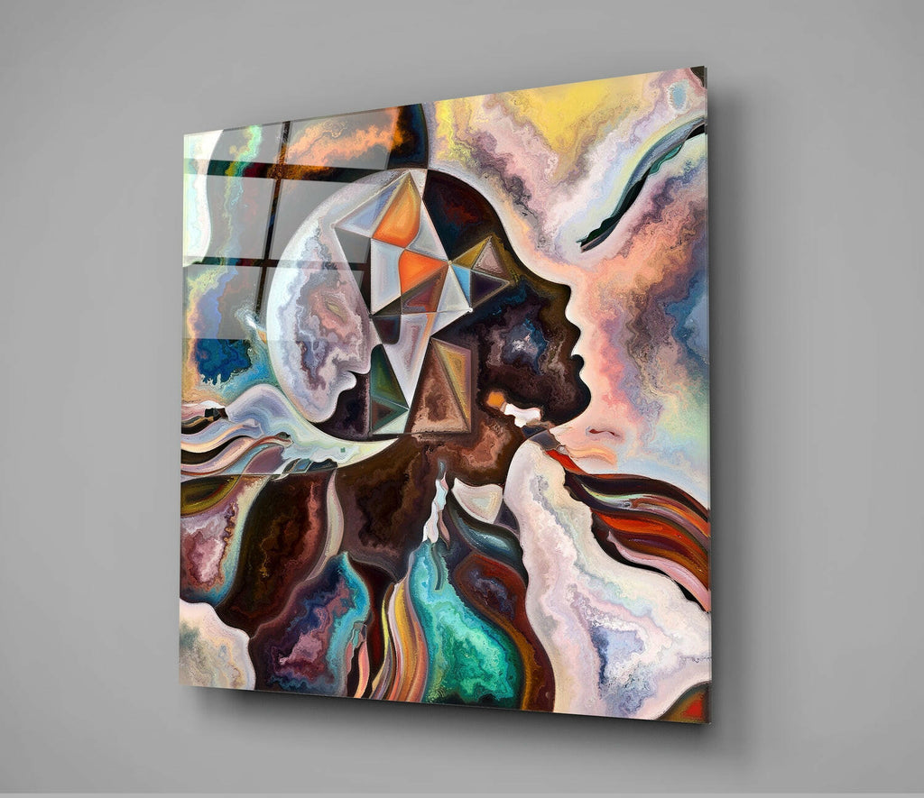 Meditation Glass Wall Art