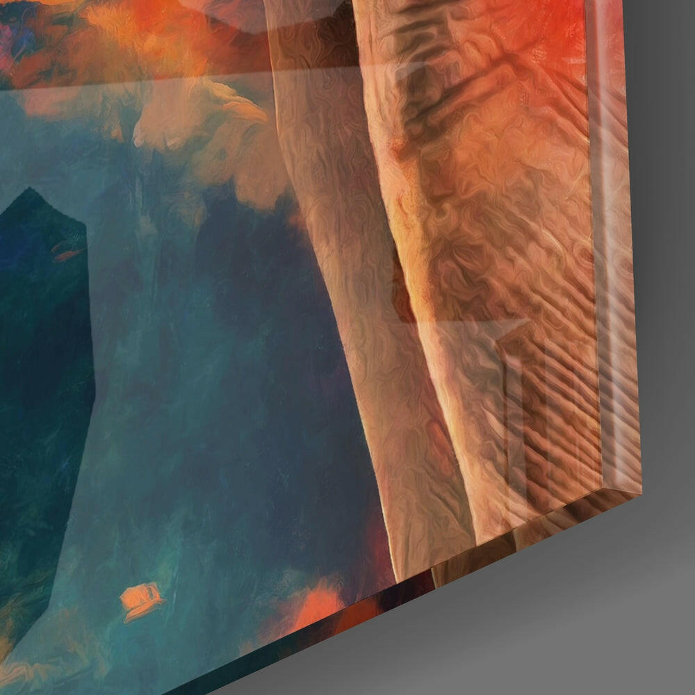 Elephant Glass Wall Art