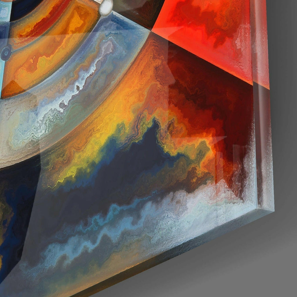 Meditation Glass Wall Art