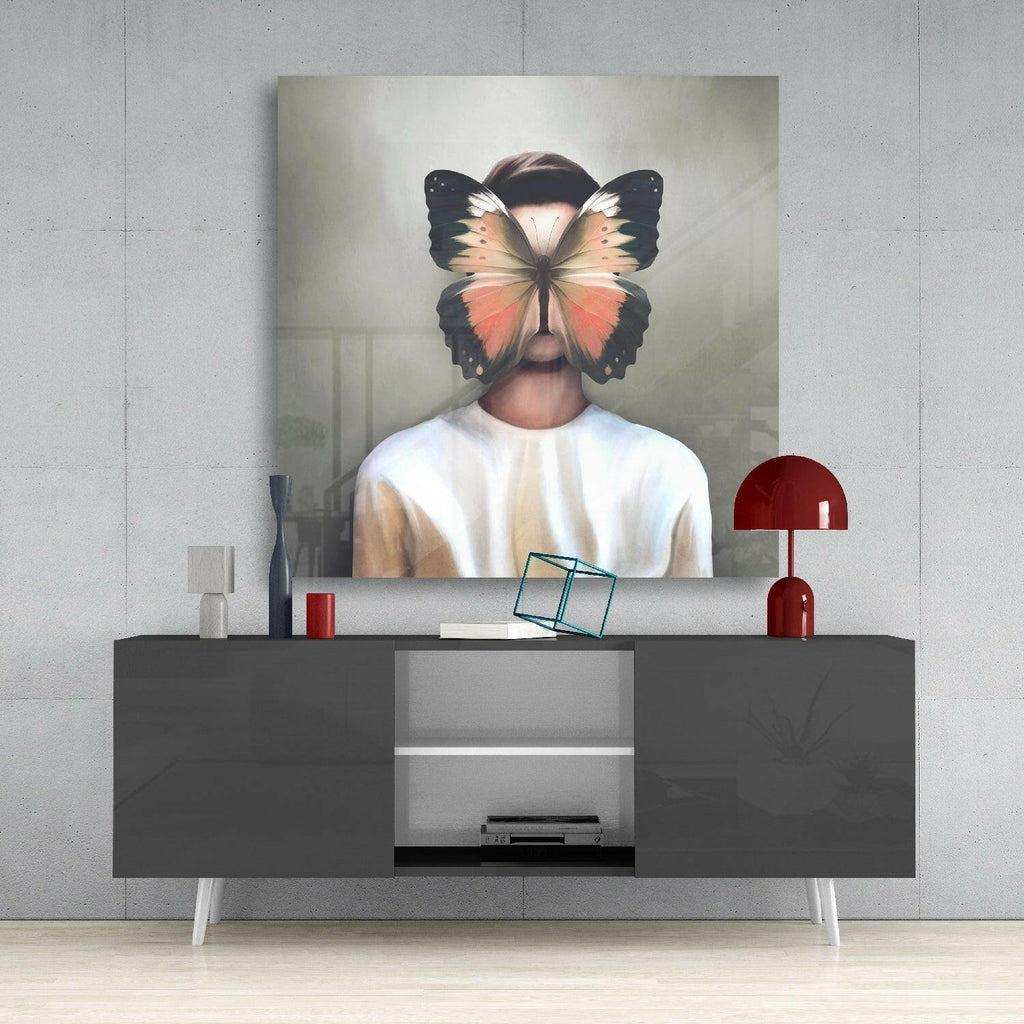 Butterfly Dreams Glass Wall Art