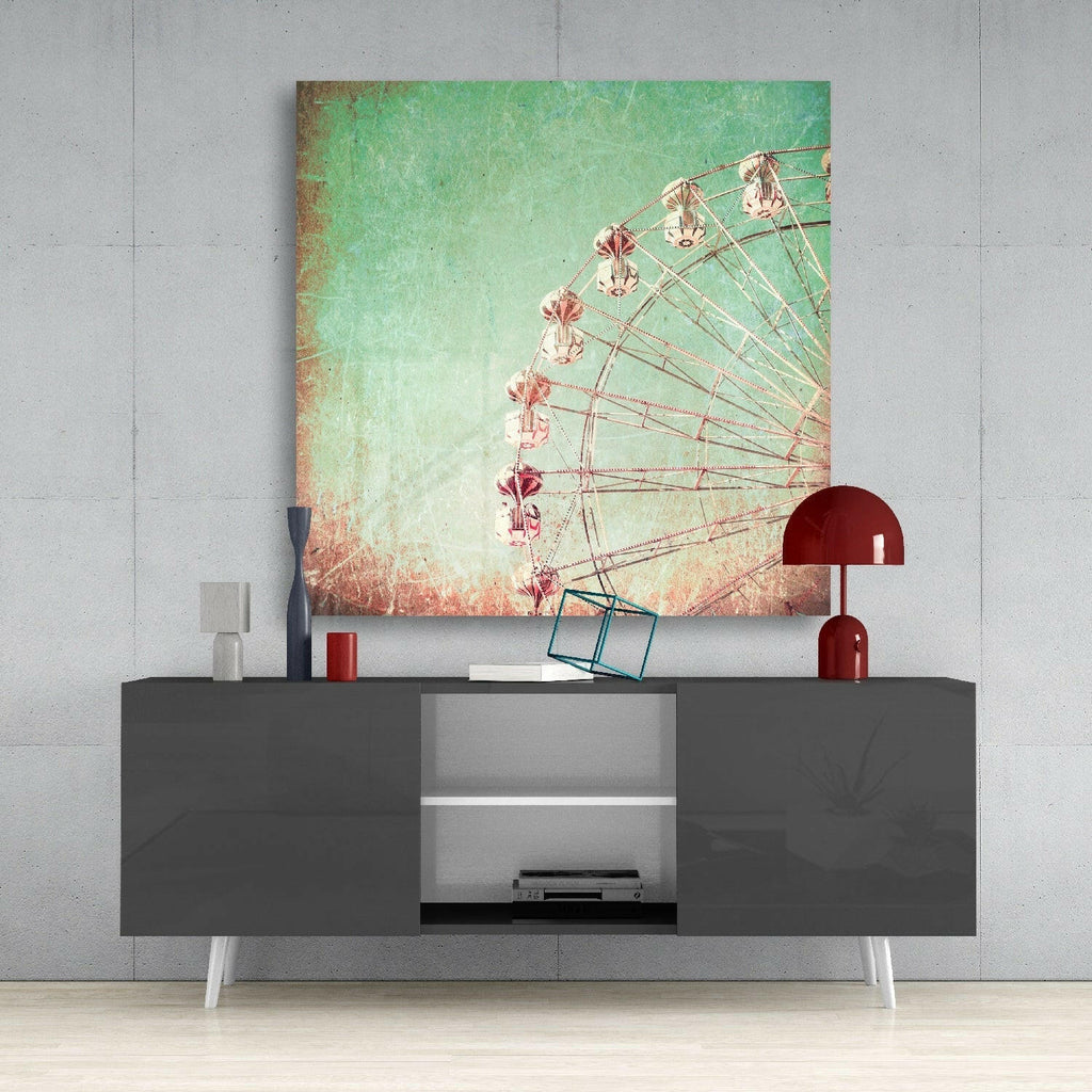 Ferris Wheel Glass Wall Art