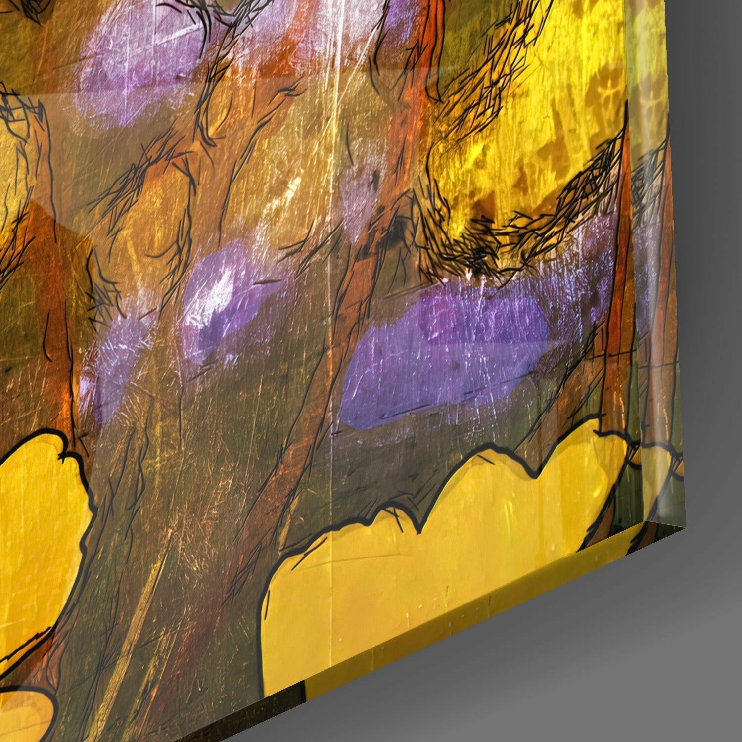 Flowers Glass Wall Art