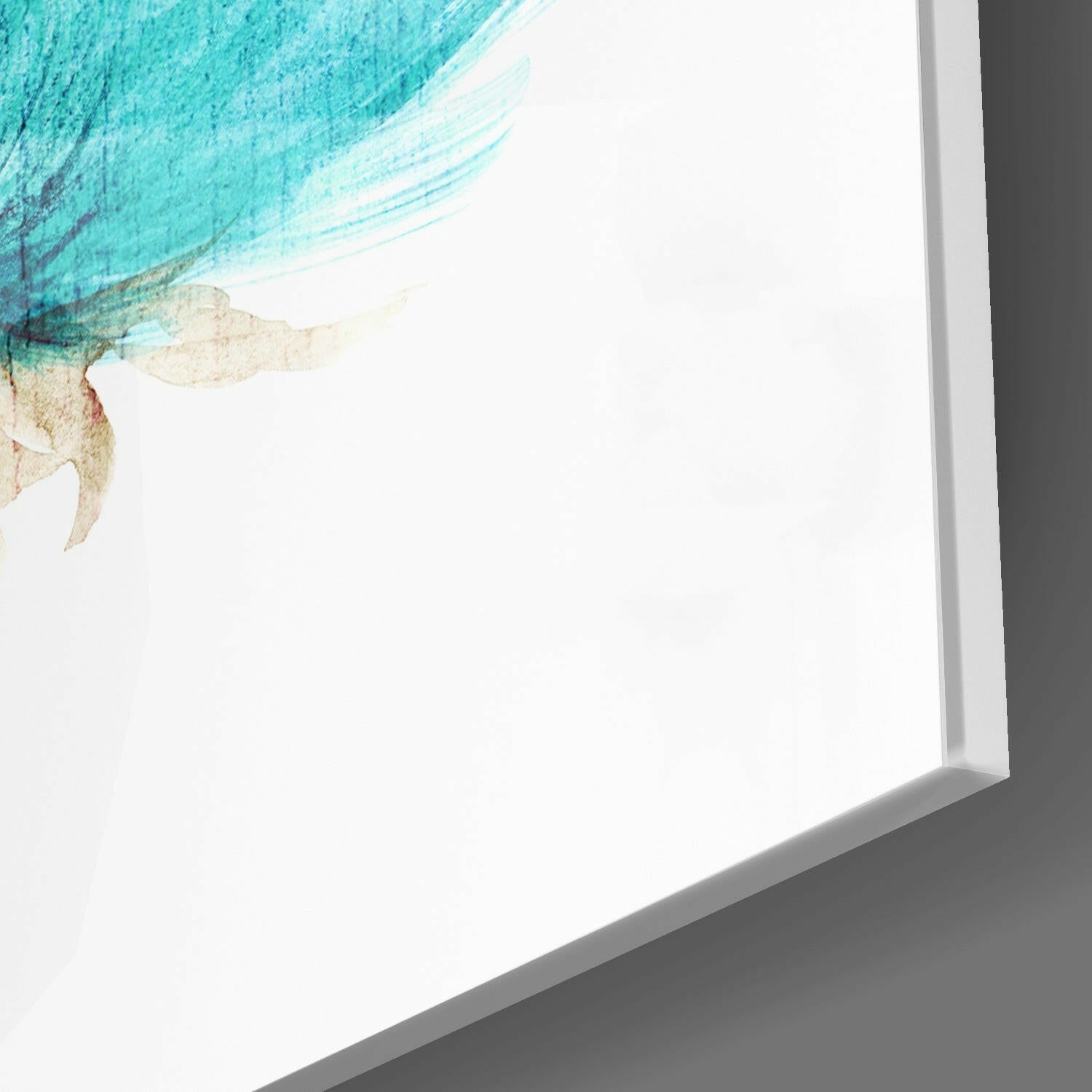 Watercolor Flower Glass Wall Art