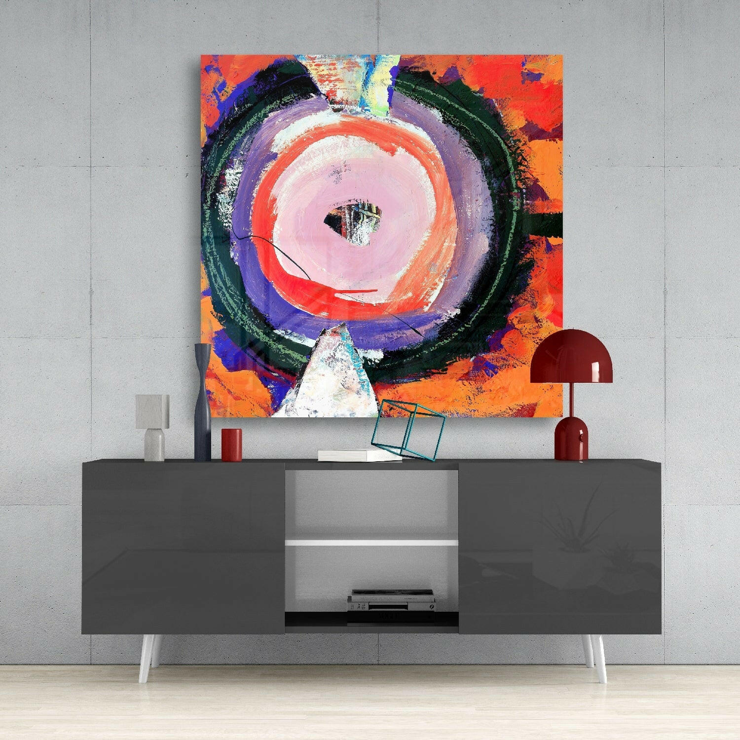 Mixed Glass Wall Art