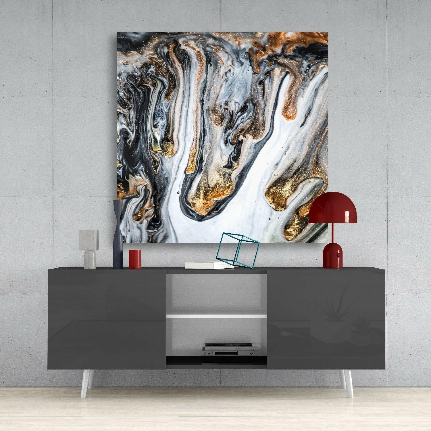 Marble Glass Wall Art
