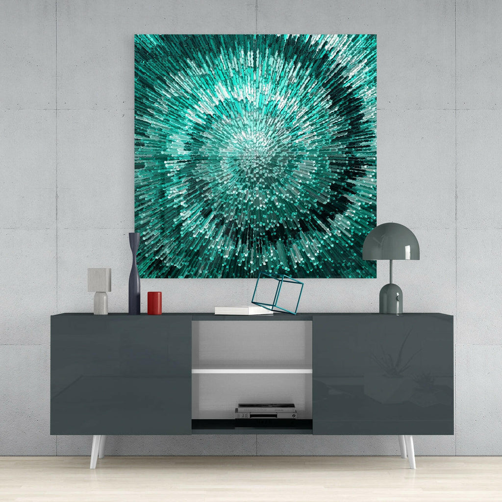 Cycle of Green Glass Wall Art