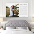 Love Photo - Song Lyrics On Canvas