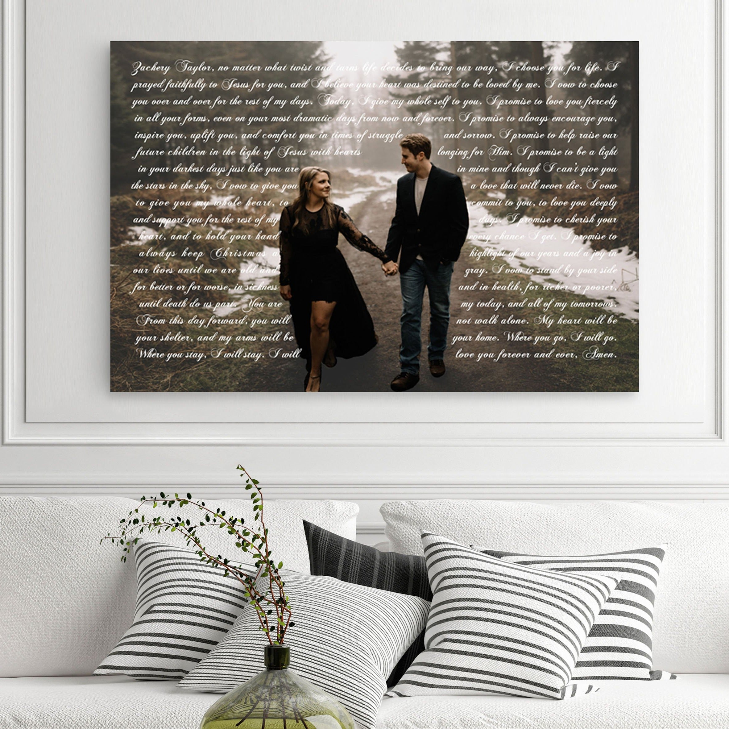 Lyrics And Photo Song Lyrics On Canvas