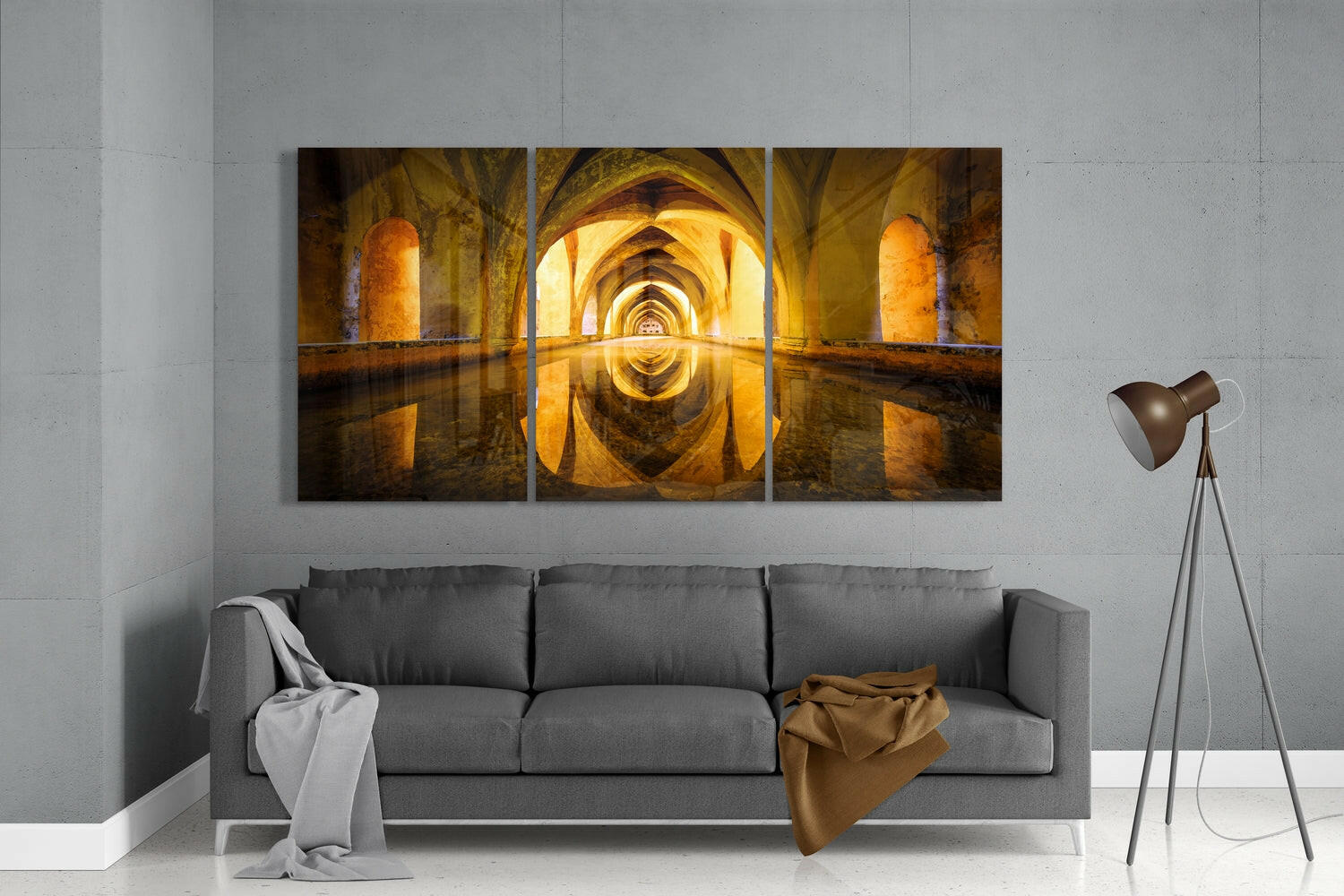Columns Mega Glass Wall Art