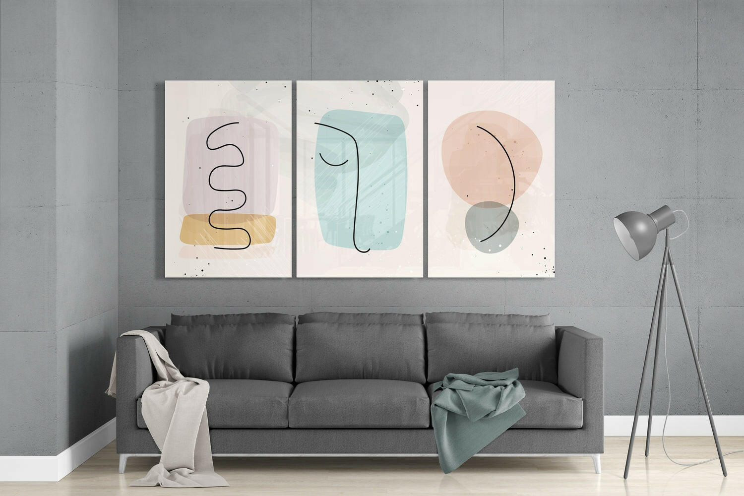 Abstract Shapes 6 Glass Wall Arts