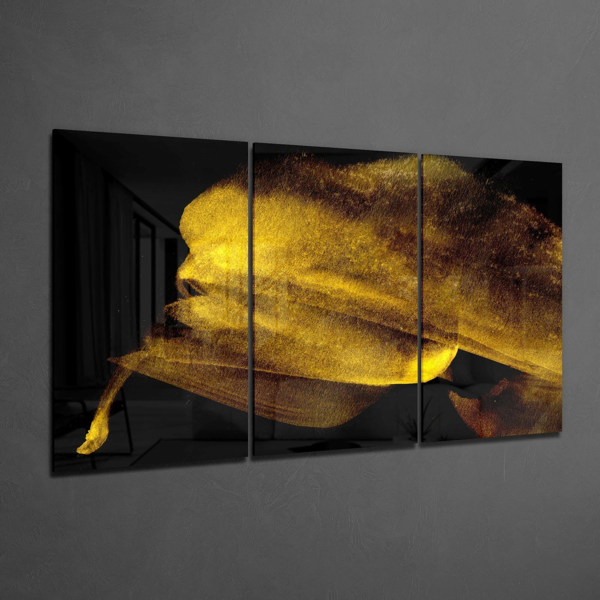 Yellow Touch Glass Art