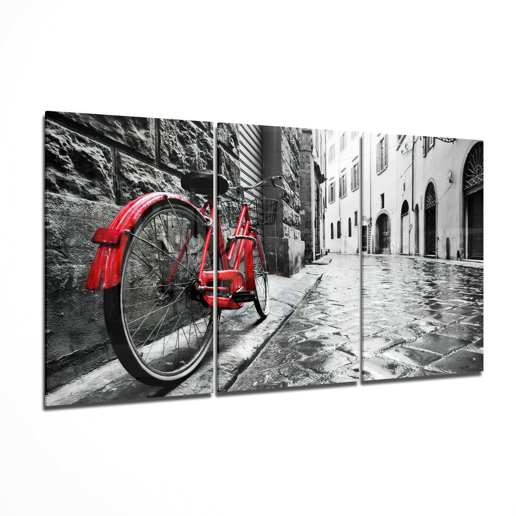 Bike And Street Glass Art