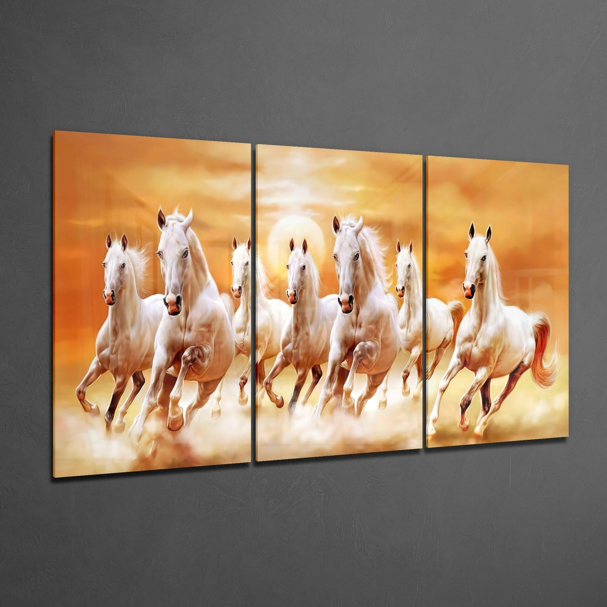 Horses Glass Art