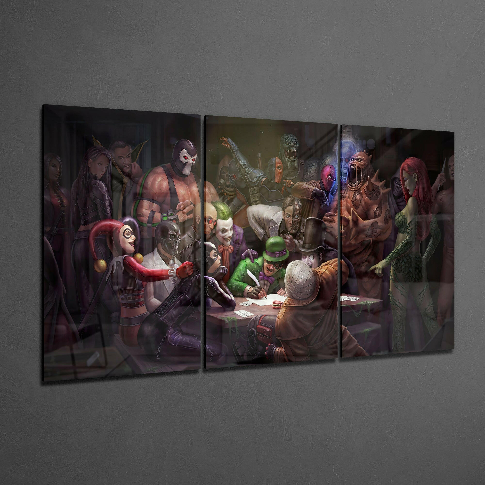 Letter To Batman Glass Art