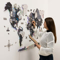 3D LUMINOUS LED Wooden World Map 2.0 Nordik