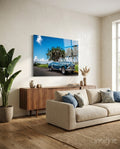 Chevrolet Classic Car Glass Wall Art