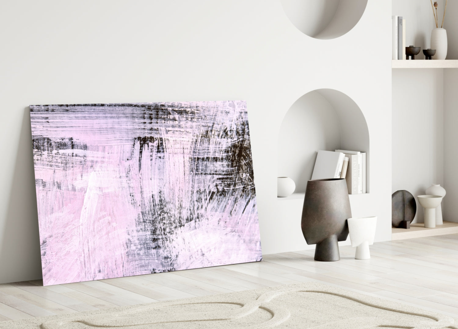 Abstract Glass Wall Art