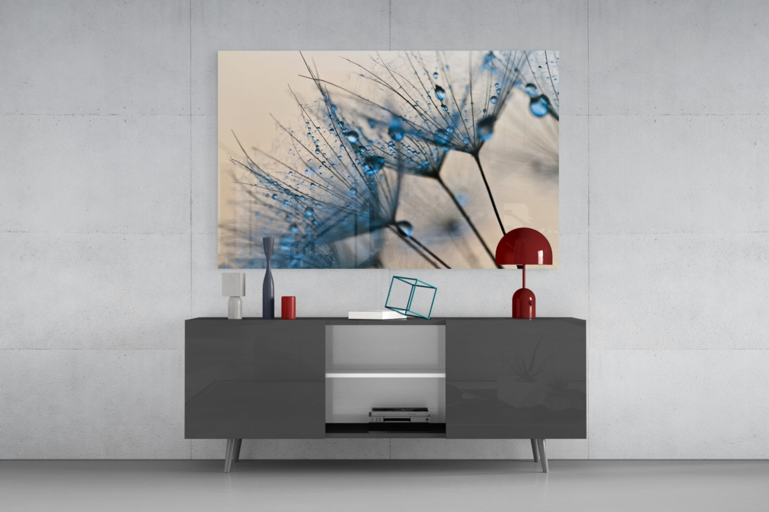 Flower Glass Wall Art