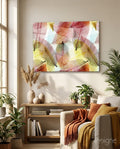 Colorful Leaves Glass Wall Art