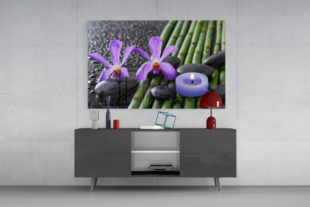 Spa Glass Wall Art