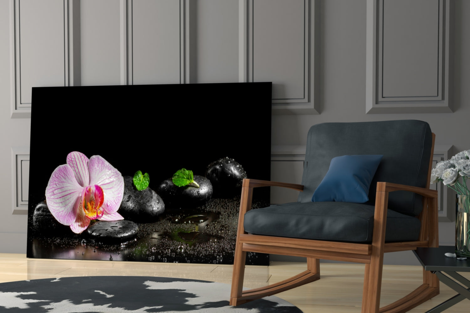 Spa Glass Wall Art
