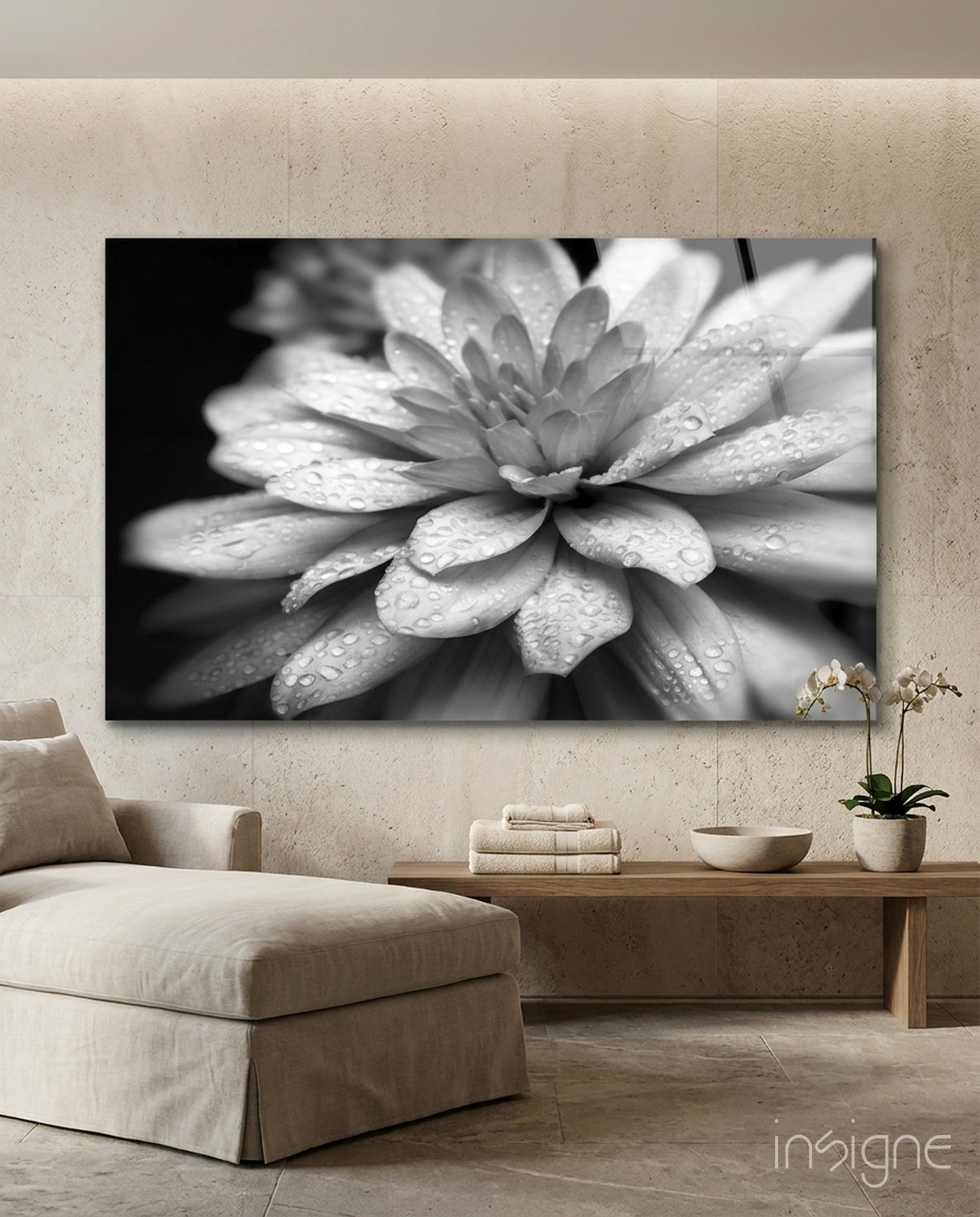 Flower Glass Wall Art