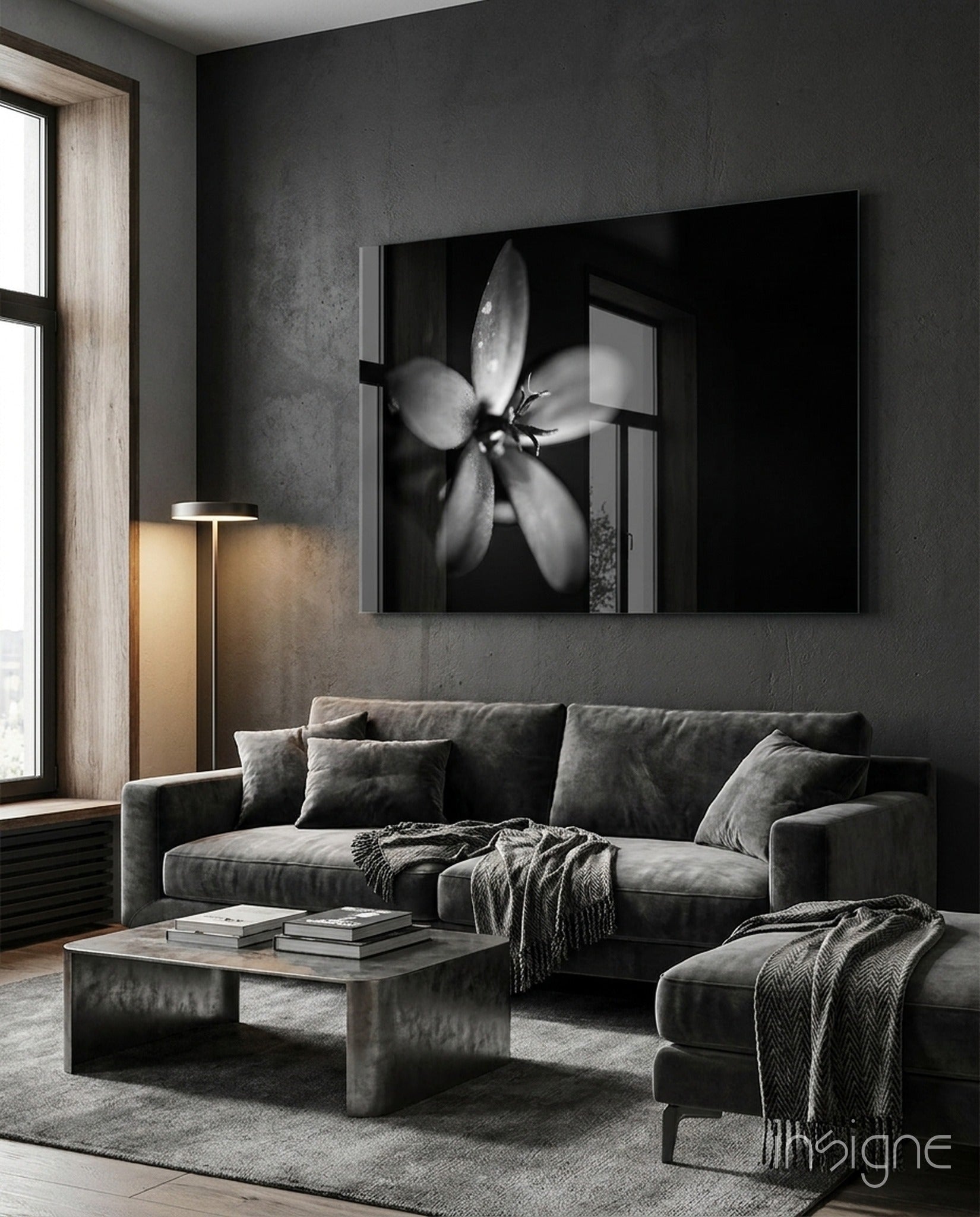 Flower Glass Wall Art