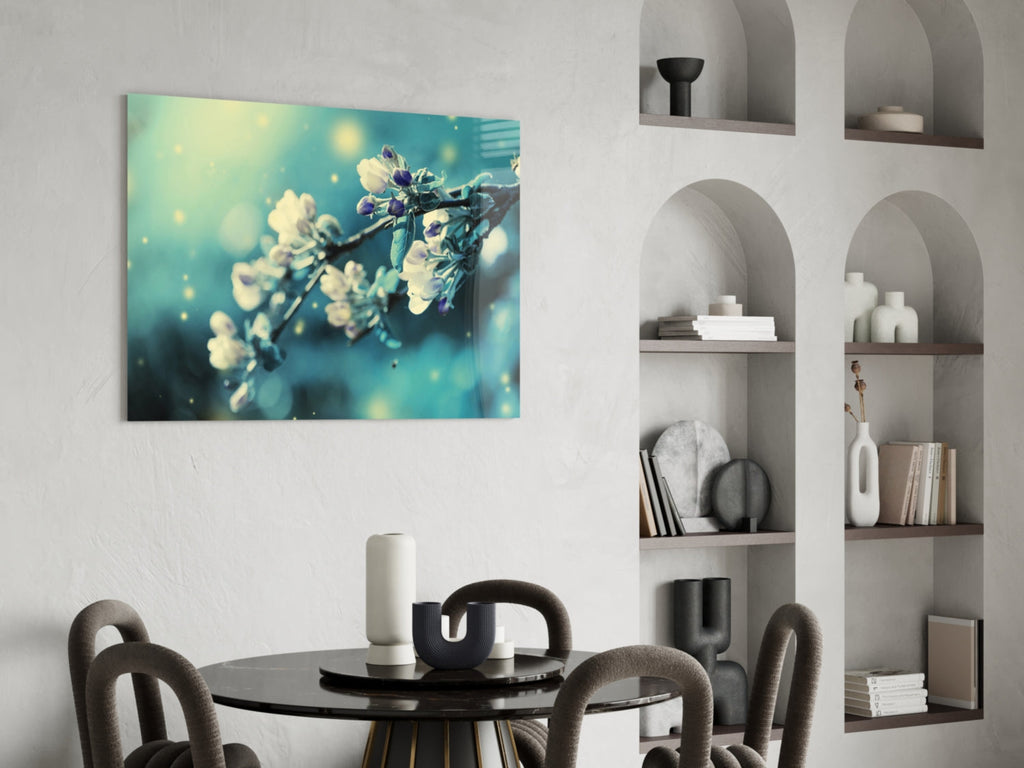 Flower Glass Wall Art