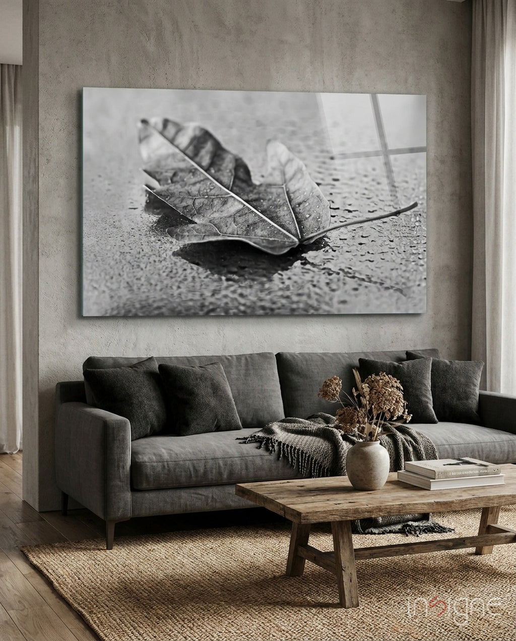 Leaf Glass Wall Art