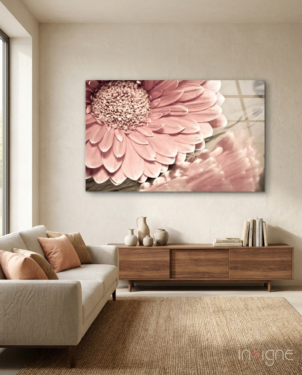 Flower Glass Wall Art