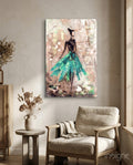Female (Green) Glass Wall Art