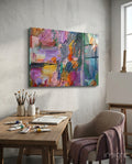 Abstract Glass Wall Art
