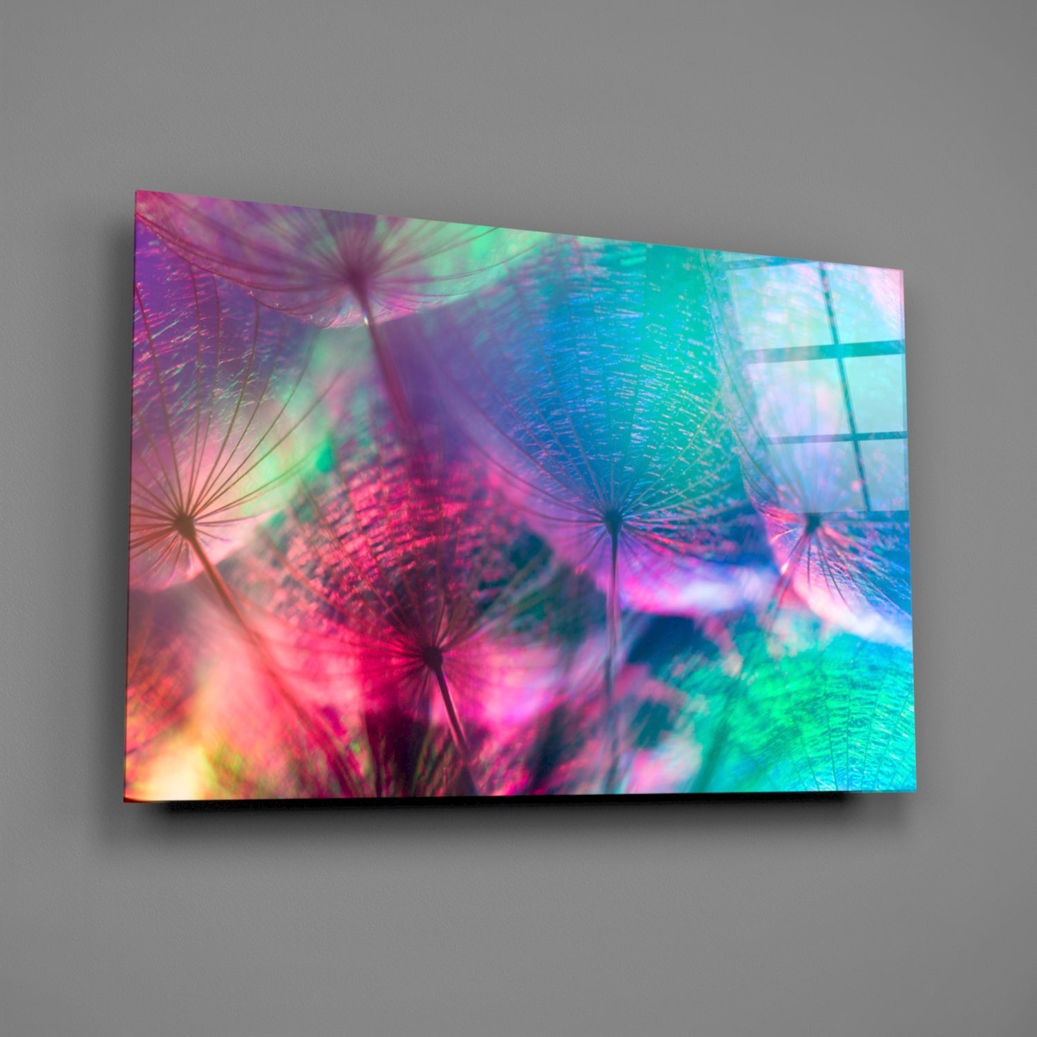 Dandelion Glass Wall Art