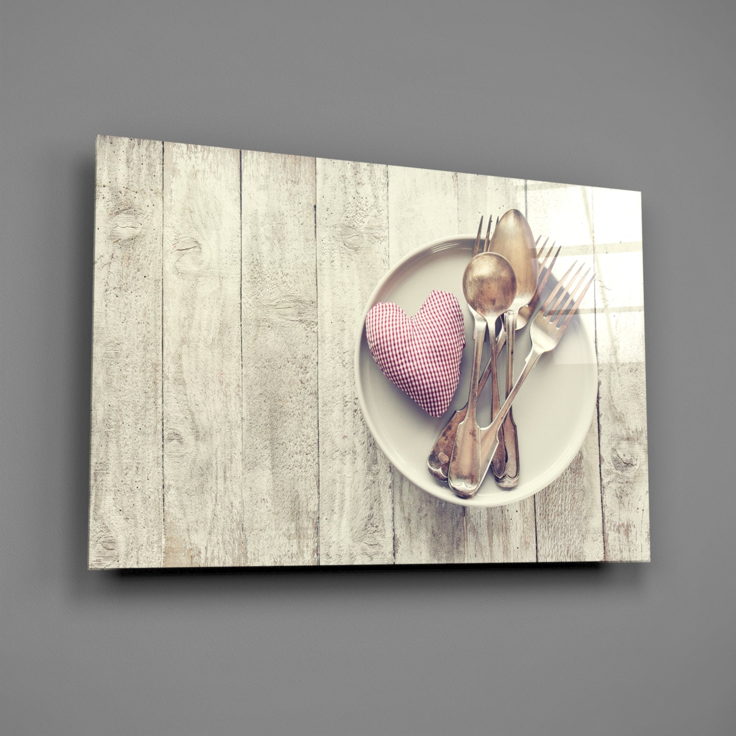 Heart Glass Wall Art