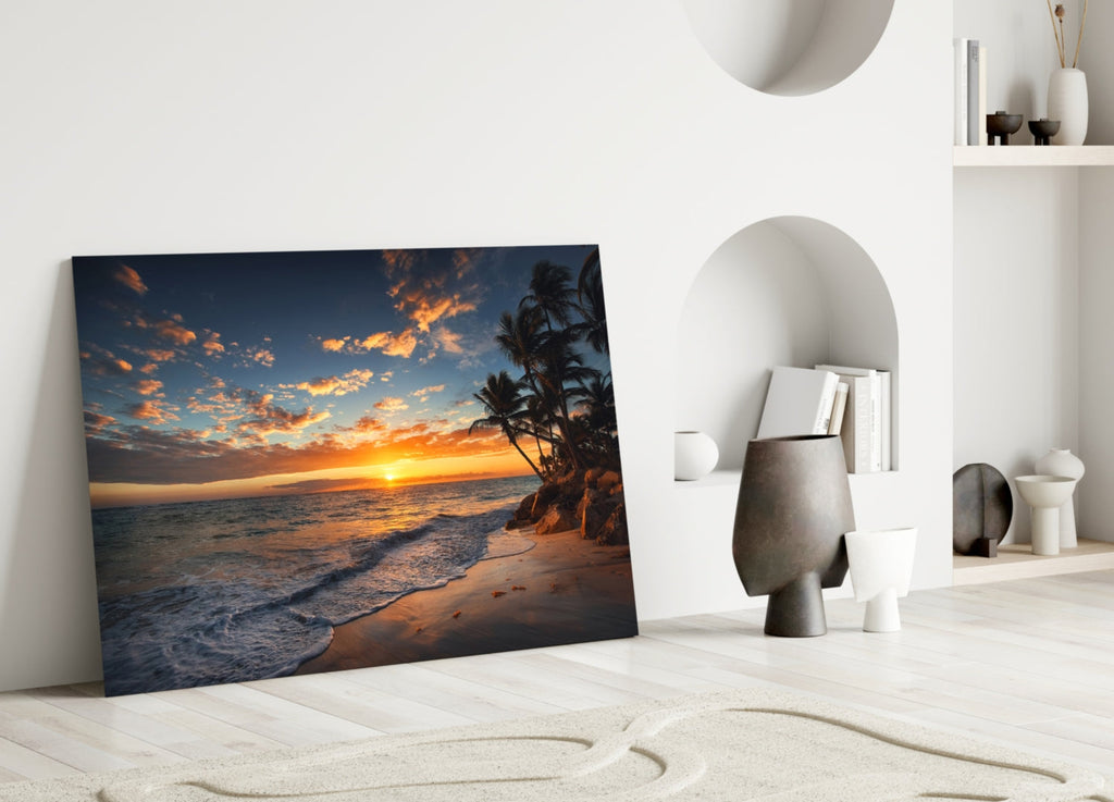 Palm Trees Glass Wall Art