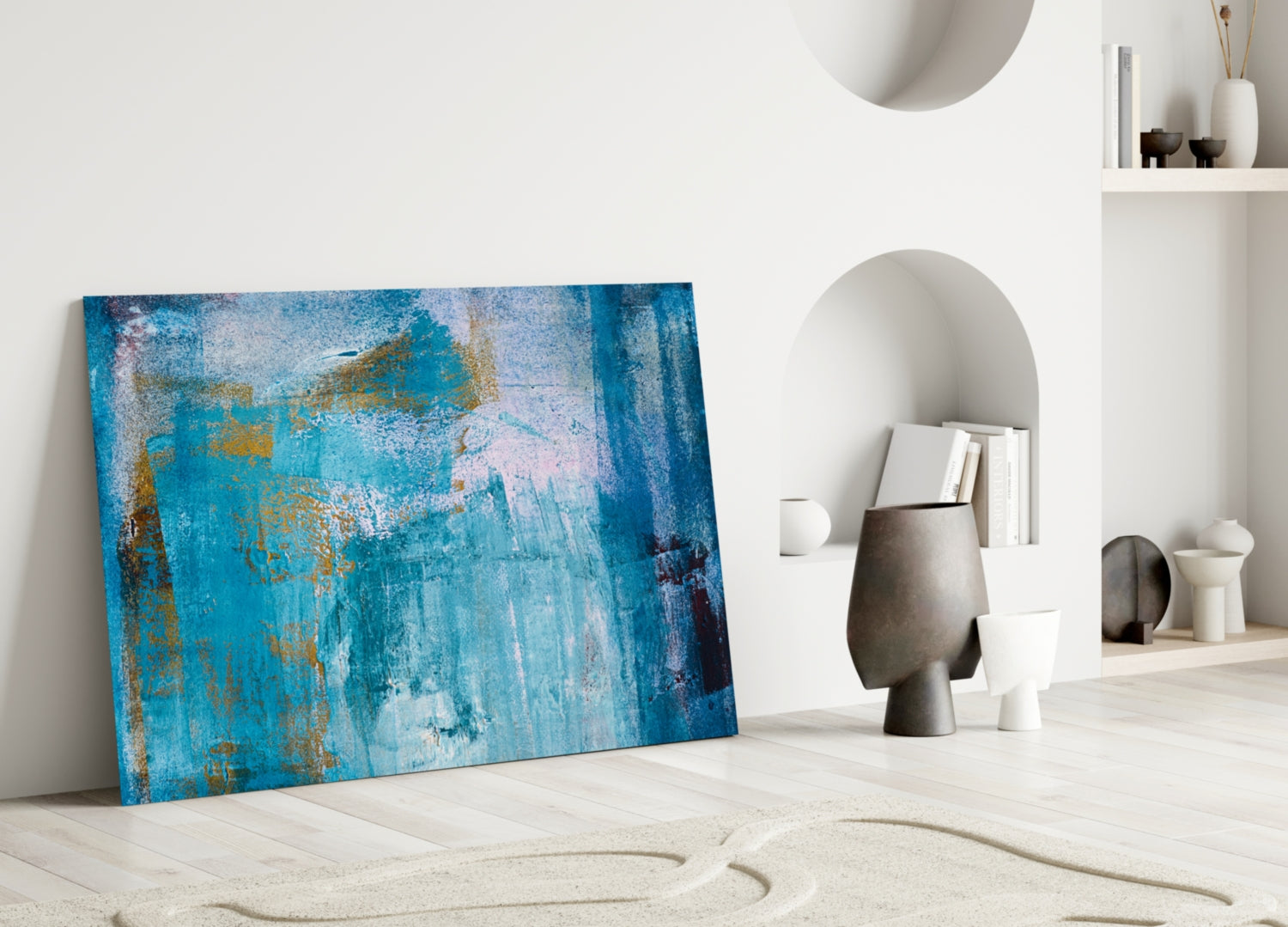 Blue Glass Wall Art