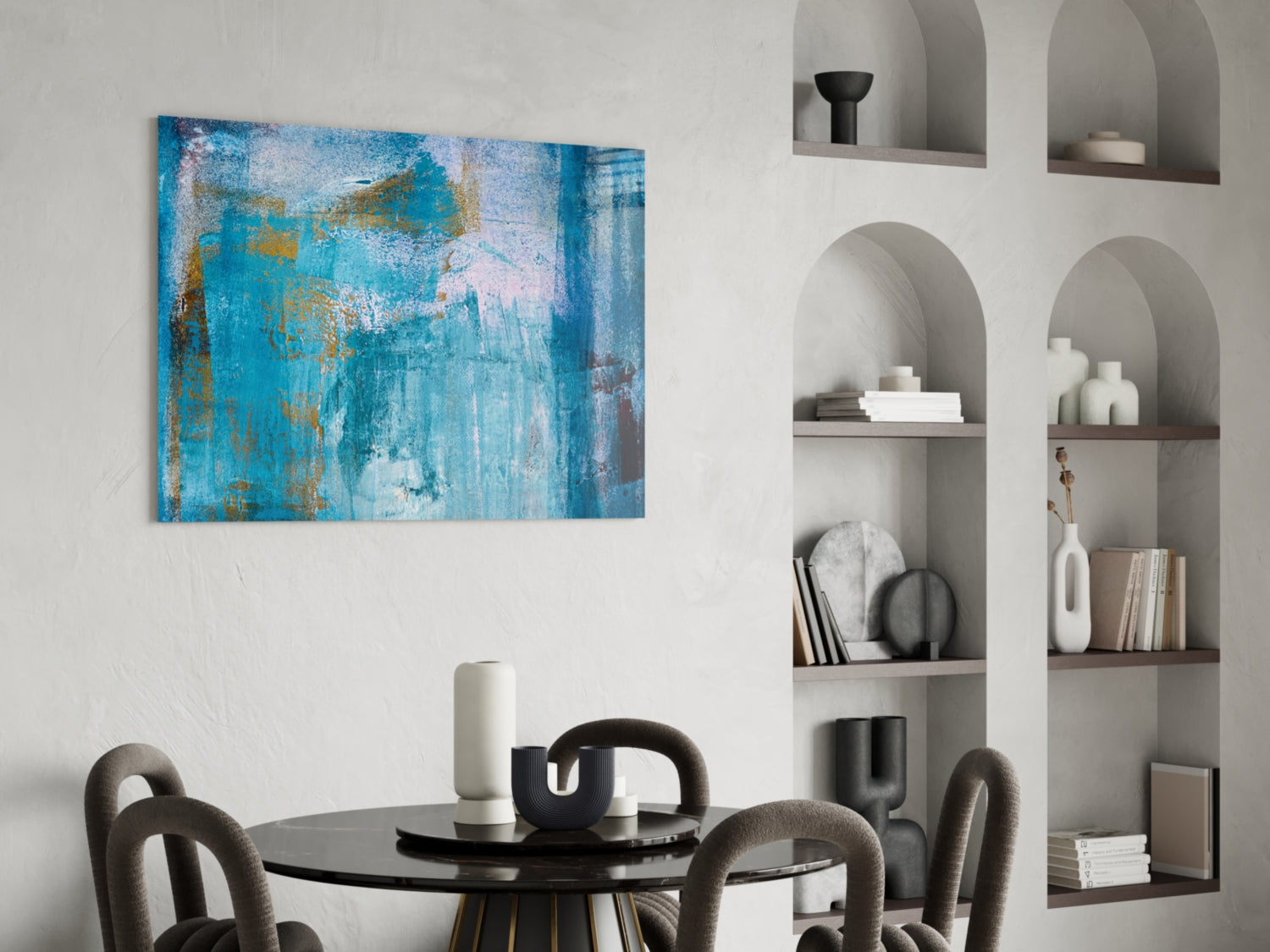Blue Glass Wall Art